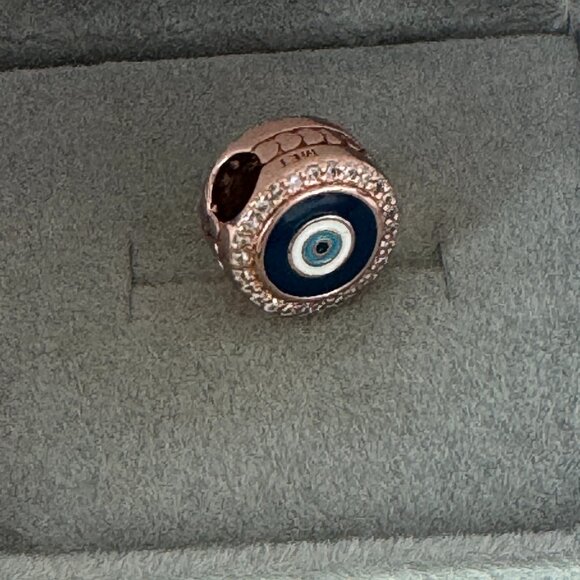 Pandora Evil Eye Double Sided Charm EG792016CZ Canada Exel. ye of Proteetion - Picture 3 of 5